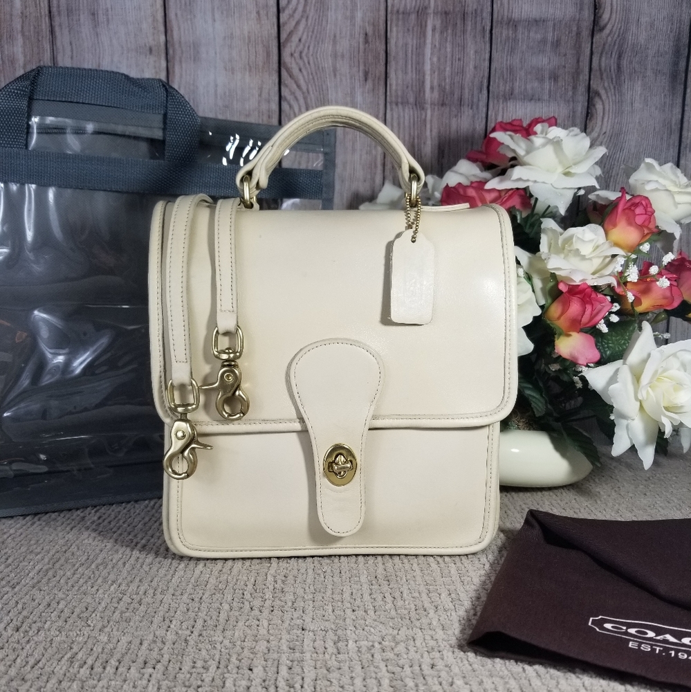Rare Coach Cream Station Crossbody # 5130 Vintage